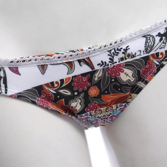 👙V Neck String Style Floral Print Boho Two Piece - Picture 4 of 5